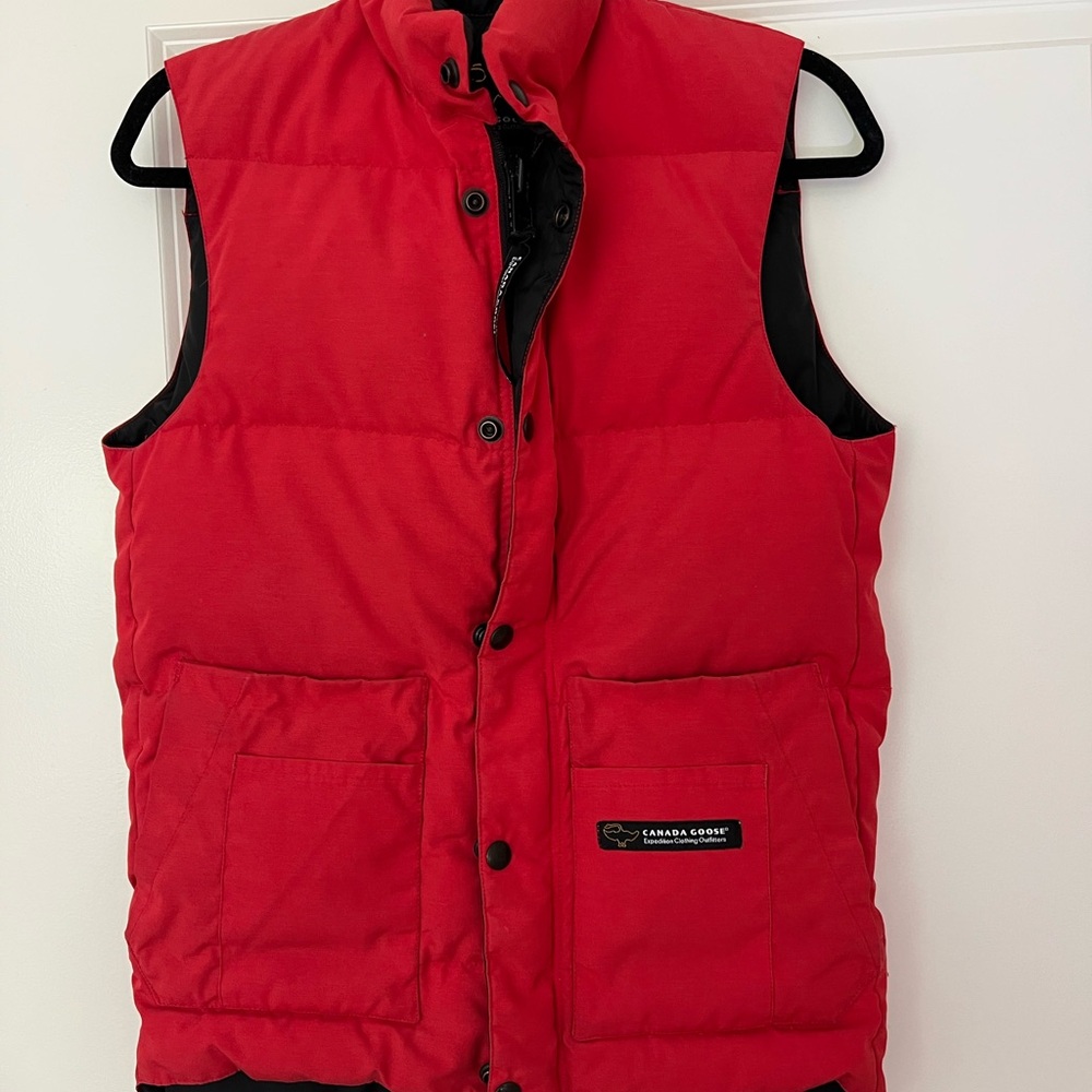 Canada Goose Red Puffer Vest